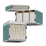 Vervangbare filters van de Zehnder CleanAir Max luchtreiniger