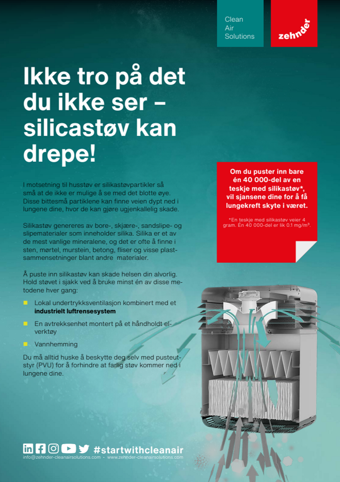 Silicastøv kan drepe