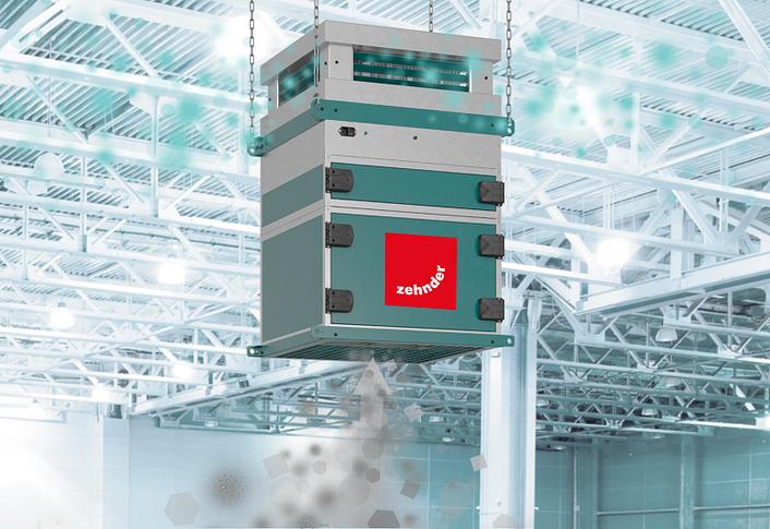 Foto prodotto del purificatore d'aria industriale smart Zehnder CleanAir Max