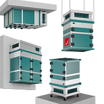 CleanAir Max unit installed in various ways