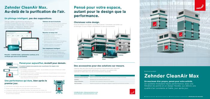 Purificateur d'air industriel Zehnder CleanAir Max