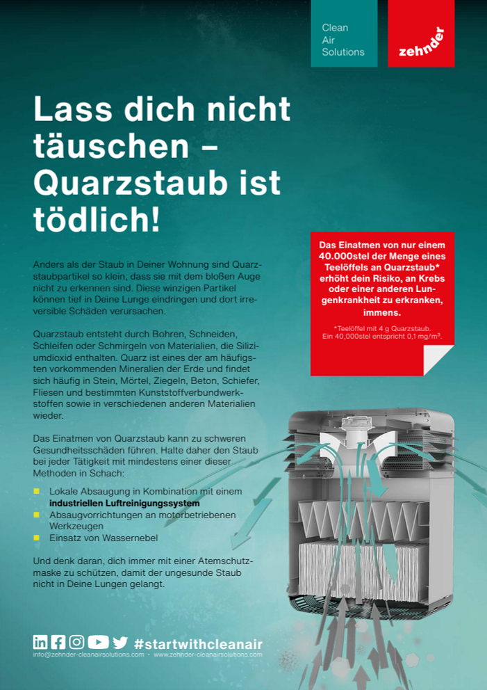 quarzstaub ist toedlich