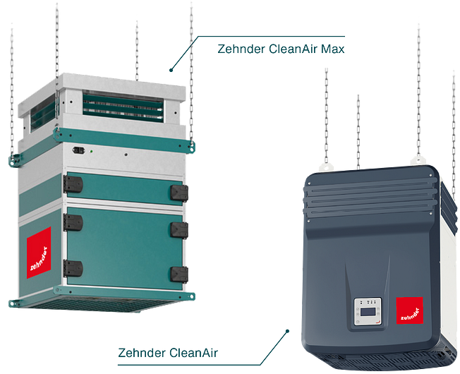 workshop air purifiers zehnder cleanair max and zehnder cleanair