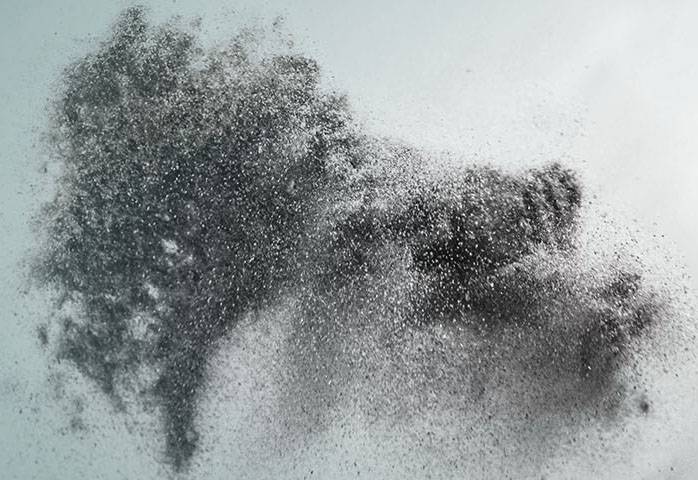 A black cloud of nickel dust.