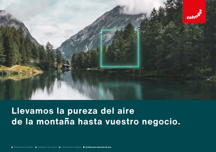 folleto de la empresa zehnder clean air solutions es