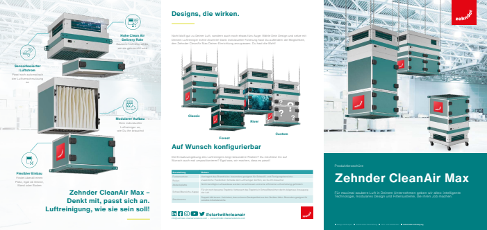 Industrie-Luftreiniger Zehnder CleanAir Max