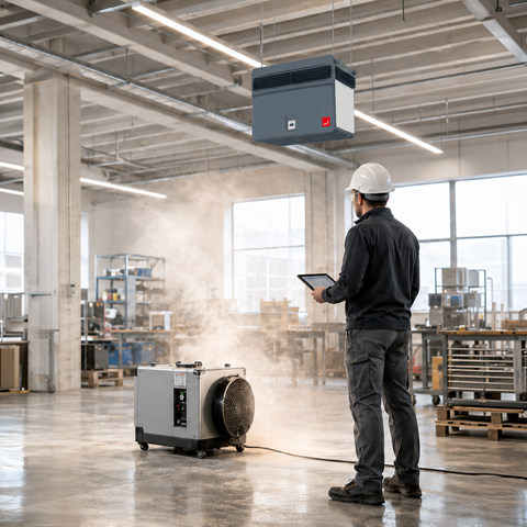 Air scrubber vs. air cleaner