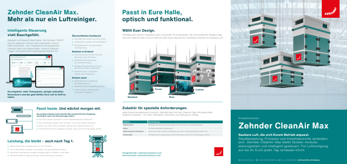 Industrie-Luftreiniger Zehnder CleanAir Max