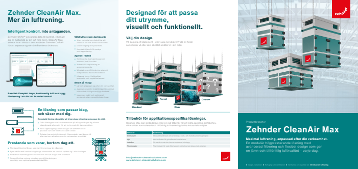 Luftrenare för industri Zehnder CleanAir Max
