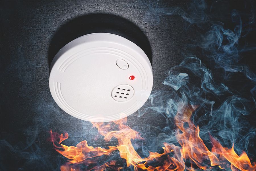 fire alarms smoke detectors dust