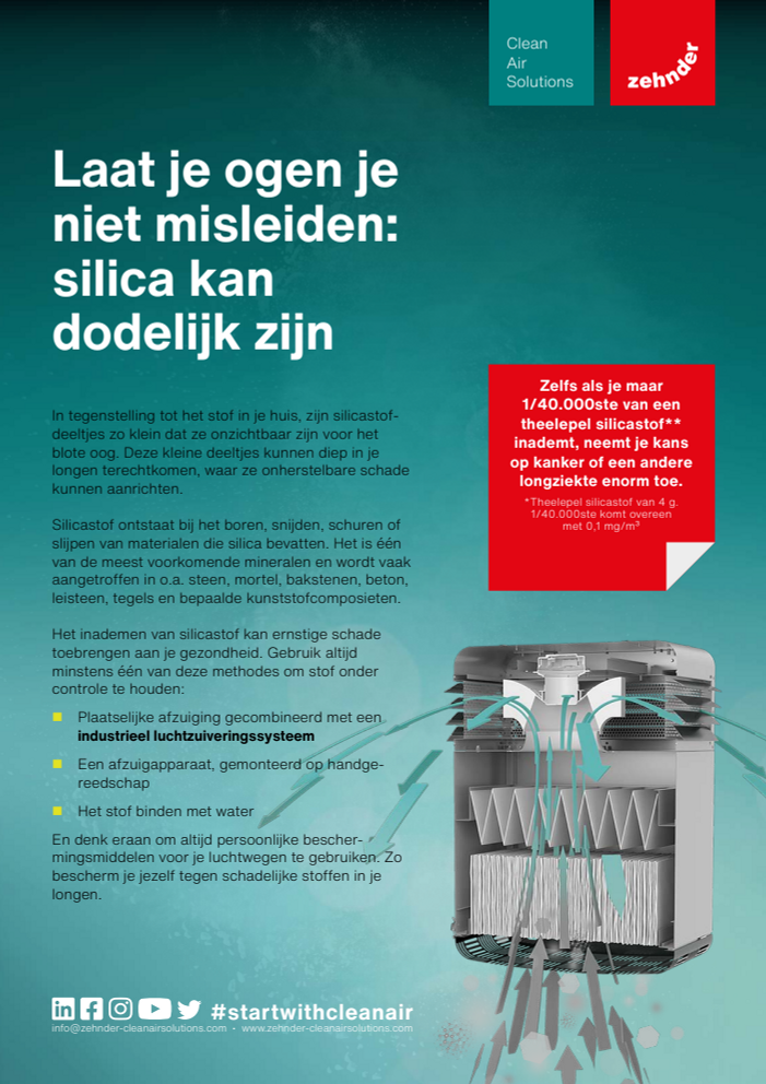 silica kan dodelijk zijn