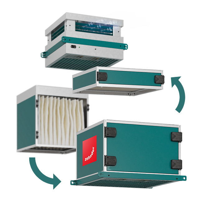 smart industrial air purifier cleanair max modularity