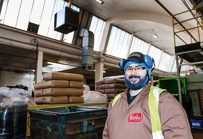 typhoo tea air cleaning in the food industry