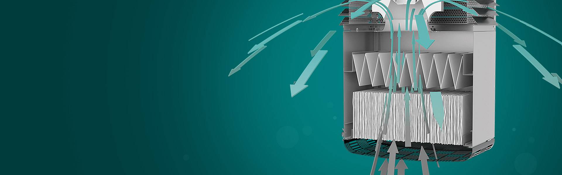 Industrial air filter working principle