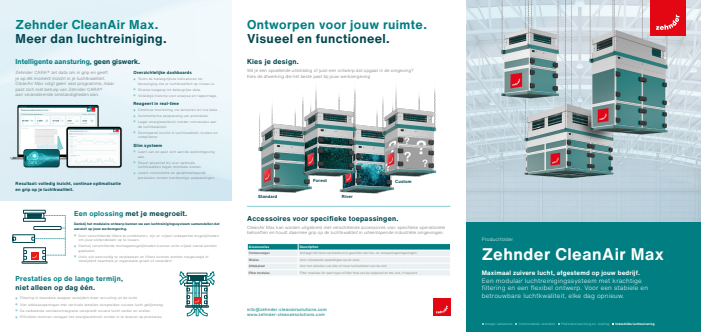 Luchtfiltersysteem Zehnder CleanAir Max