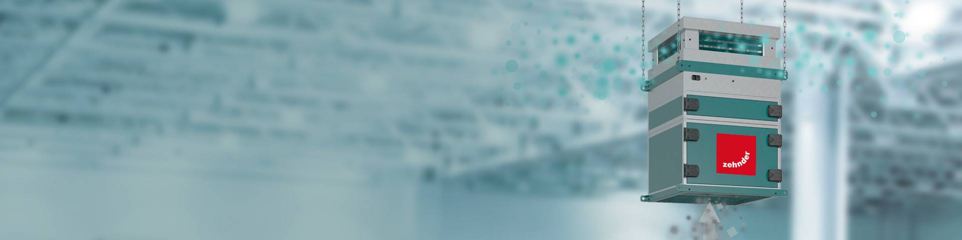 Photo produit du purificateur d'air industriel intelligent Zehnder CleanAir Max