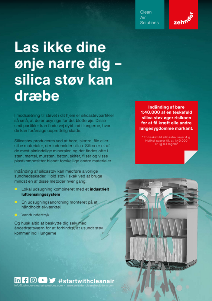 Silica støv kan dræbe