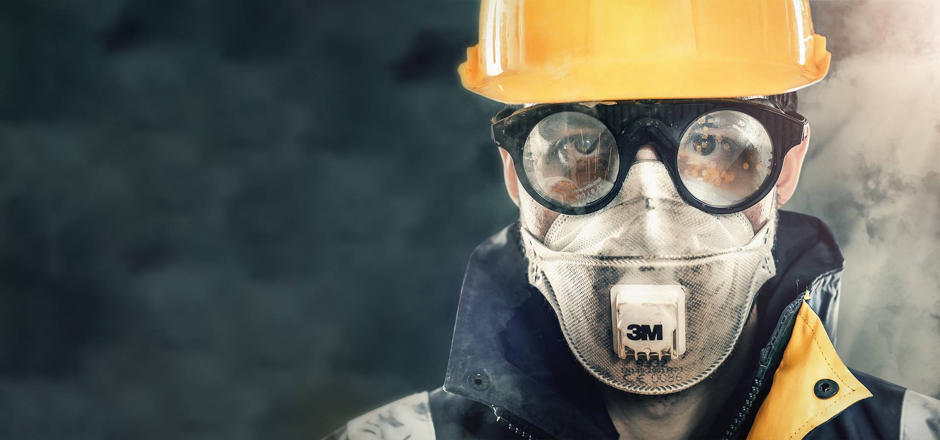 construction worker and silica dust
