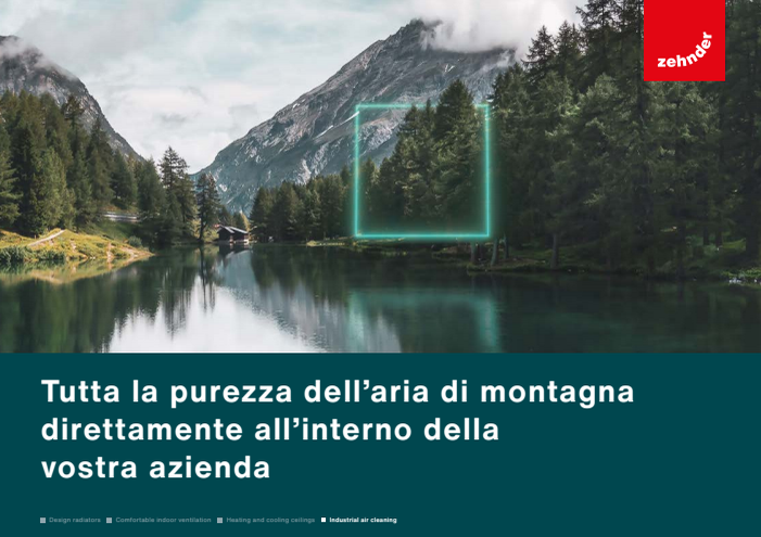 opuscolo aziendale zehnder clean air solutions