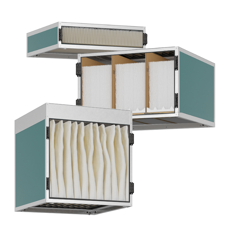Vervangbare filters van de Zehnder CleanAir Max luchtreiniger