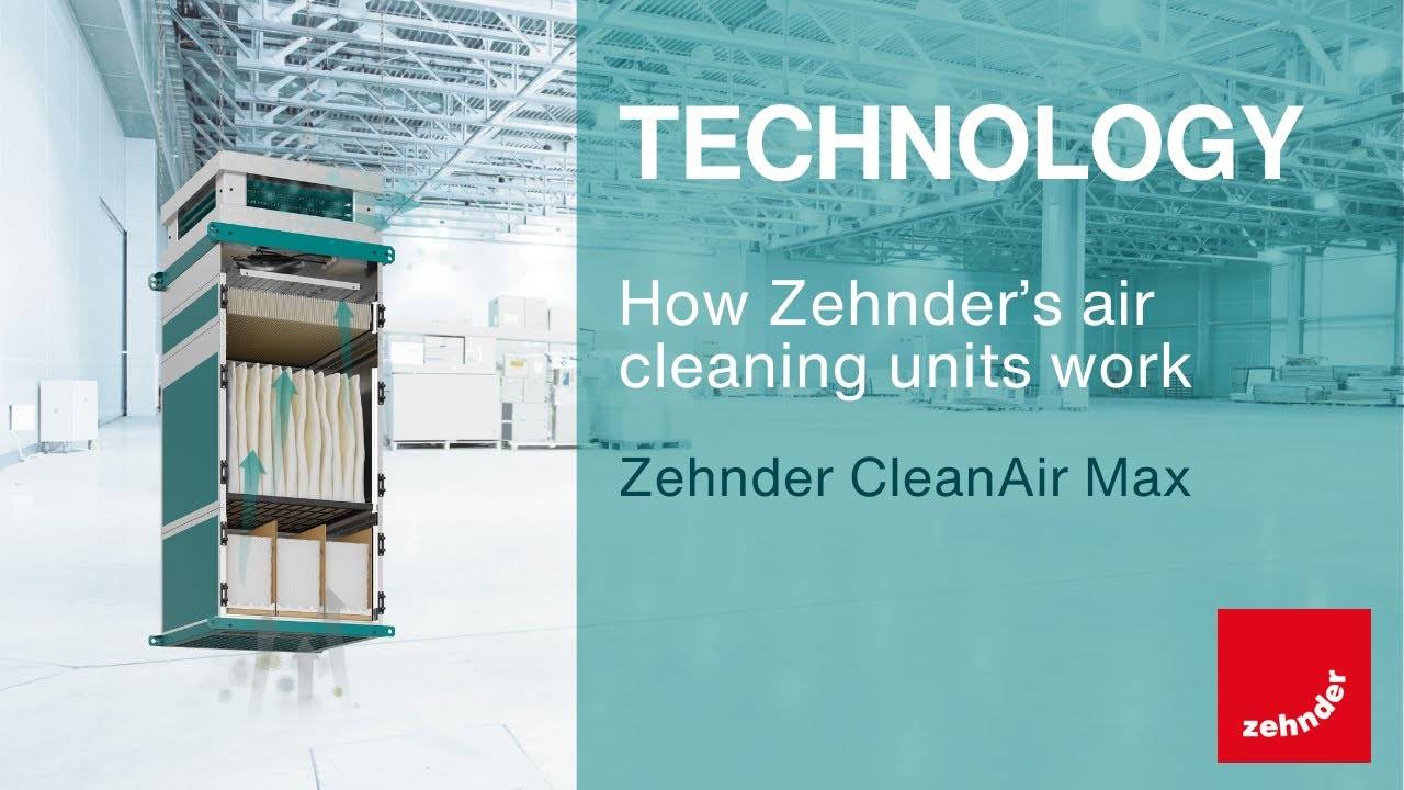 A YouTube video showing how Zehnder Clean Air Solutions air cleaners work