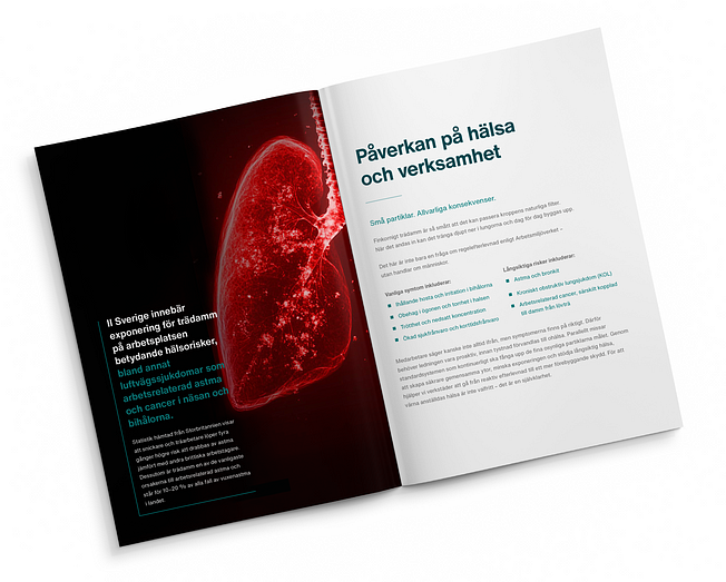 Wood dust exposure mockup