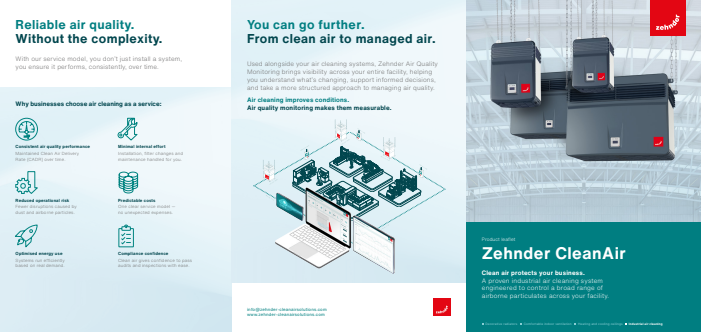 Air purification system Zehnder CleanAir