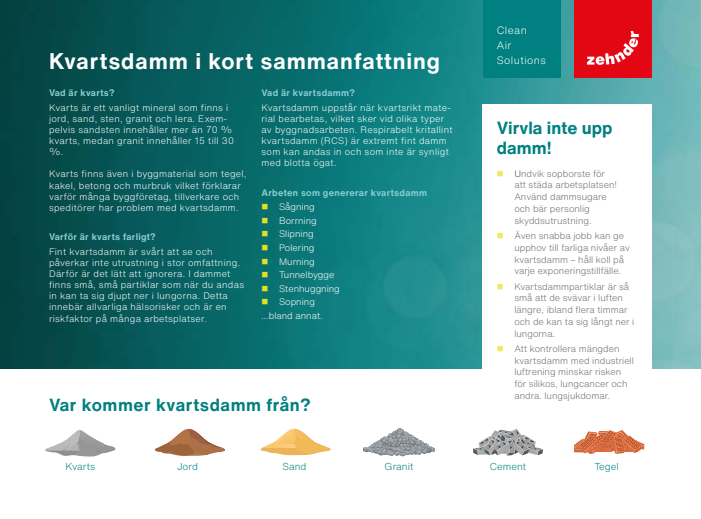 Kvartsdamm i ett nötskal