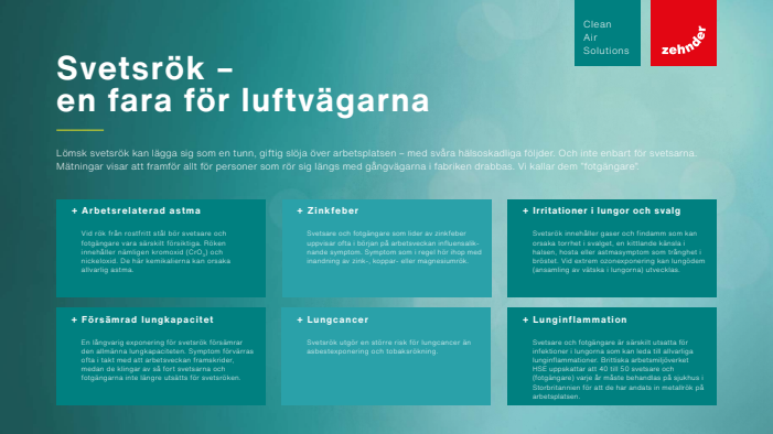 Svetsrök en fara för luftvägarna